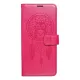 Xiaomi Redmi Note 13 Pro 4G telefon tok, könyvtok, oldalra nyíló tok, mágnesesen záródó, sötét magenta, dreamcatcher, Mezzo