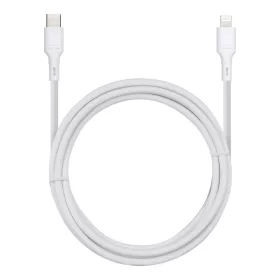   Type-C - iPhone 8pin gyorstöltő adatkábel, fehér, 1M, 2.4A / 27W, BlueStar DC-001CL2.4