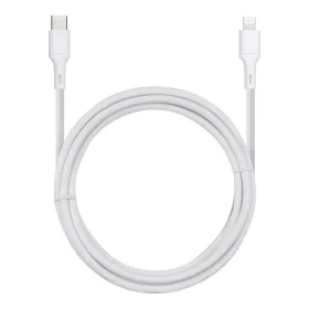   Type-C - iPhone 8pin gyorstöltő adatkábel, fehér, 1M, 2.4A / 27W, BlueStar DC-001CL2.4