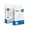 Type-C - iPhone 8pin gyorstöltő adatkábel, fehér, 1M, 2.4A / 27W, BlueStar DC-001CL2.4