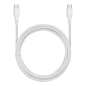   Type-C - Type-C gyorstöltő adatkábel, 3A / 60W, 1M, fehér, BlueStar DC-001CC3.0