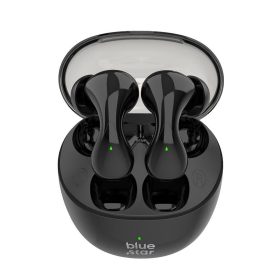   Stereo bluetooth headset vezeték nélküli töltőtokkal, TWS, fekete, BlueStar BK99