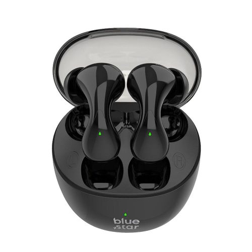 Stereo bluetooth headset vezeték nélküli töltőtokkal, TWS, fekete, BlueStar BK99