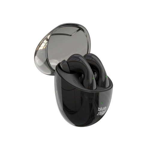 Stereo bluetooth headset vezeték nélküli töltőtokkal, TWS, fekete, BlueStar BK99
