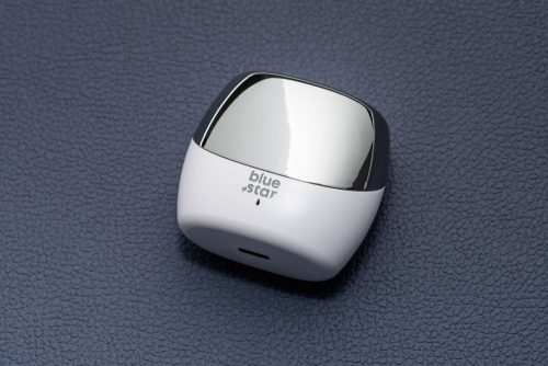 Stereo bluetooth headset vezeték nélküli töltőtokkal, TWS, fehér, BlueStar BK92