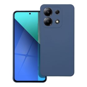   Xiaomi Redmi Note 13 4G szilikon tok, matt, velúr belső, kék, Silicone