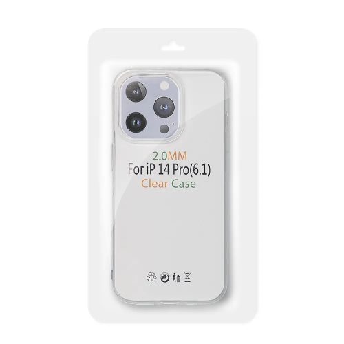 Honor X8a szilikon tok, átlátszó, 2mm, kamera védelemmel, Clear