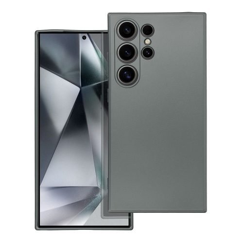 Samsung Galaxy S25 Ultra hátlap tok, TPU tok, szürke, SM-S938, Metallic