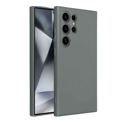 Samsung Galaxy S25 Ultra hátlap tok, TPU tok, szürke, SM-S938, Metallic