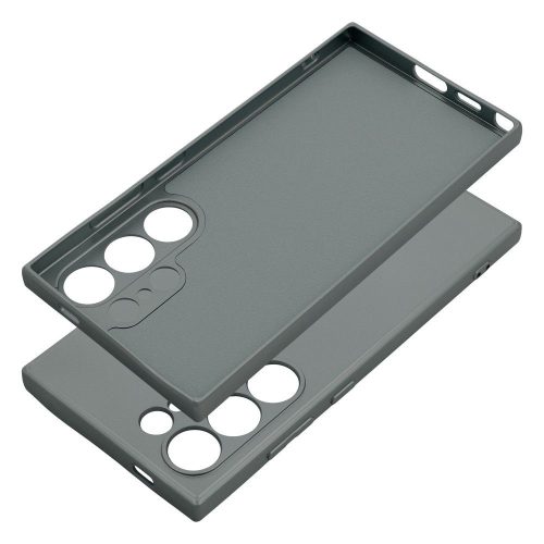 Samsung Galaxy S25 Ultra hátlap tok, TPU tok, szürke, SM-S938, Metallic