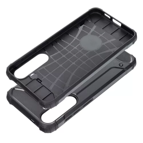 Samsung Galaxy S25 ütésálló hátlap tok, fekete, SM-S931, Armor