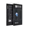 Samsung Galaxy A36 / A56 előlapi üvegfólia, edzett, hajlított, fekete keret, 9H, SM-A366, SM-A566, 5D Full Glue