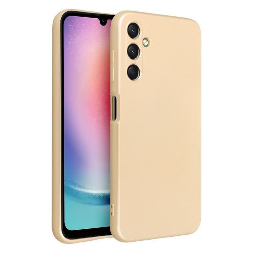 Samsung Galaxy A36 hátlap tok, TPU tok, arany, SM-A366, Metallic