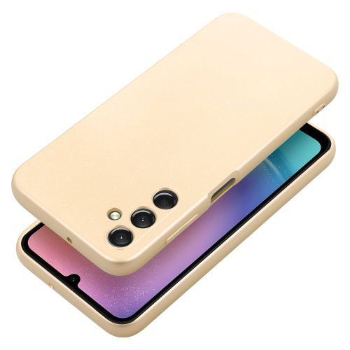 Samsung Galaxy A56 hátlap tok, TPU tok, arany, SM-A566, Metallic