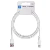 iPhone 8pin adatkábel, 1M, 2.4A, fehér, BlueStar
