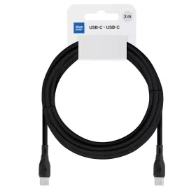   Type-C - Type-C adatkábel, fekete, 2M, 3A / 60W, BlueStar PJ73-14-3