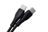 Type-C - Type-C adatkábel, fekete, 2M, 3A / 60W, BlueStar PJ73-14-3