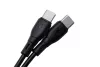 Type-C - Type-C adatkábel, fekete, 2M, 3A / 60W, BlueStar PJ73-14-3