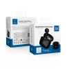 Stereo bluetooth headset vezeték nélküli töltőtokkal, TWS, fekete, BlueStar Fi7