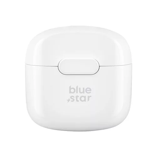 Stereo bluetooth headset vezeték nélküli töltőtokkal, TWS, fehér, BlueStar Fi7