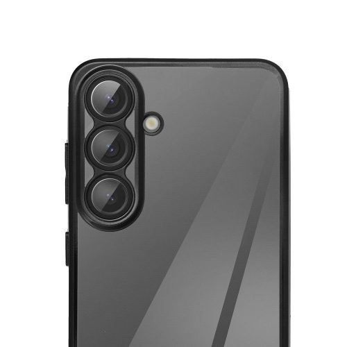 Xiaomi Redmi Note 14 5G szilikon tok, TPU tok, kamera védelemmel, színes keretes, fekete, Glam