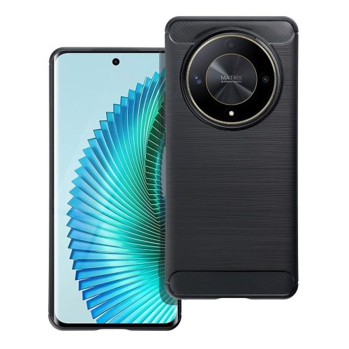 Honor Magic 7 Lite szilikon tok, fekete, Carbon fiber