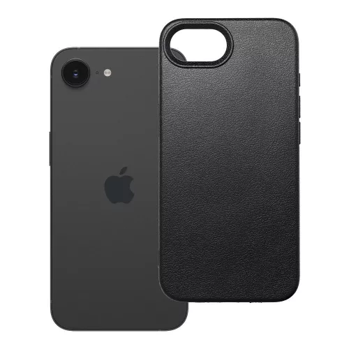 iPhone 16e / SE 4 (2025) (6,1") szilikon tok, hátlap tok, fekete, matt, Skin