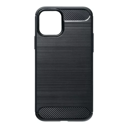 iPhone 16e / SE 4 (2025) (6,1") szilikon tok, fekete, Carbon fiber