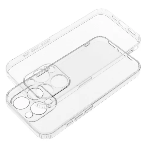 iPhone 16e / SE4 2025 (6.1") szilikon tok, átlátszó, 2mm, kamera védelemmel, Clear