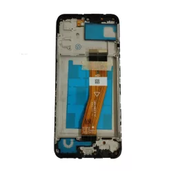  Samsung Galaxy A03s LCD + érintőpanel kerettel, fekete, SM-A037