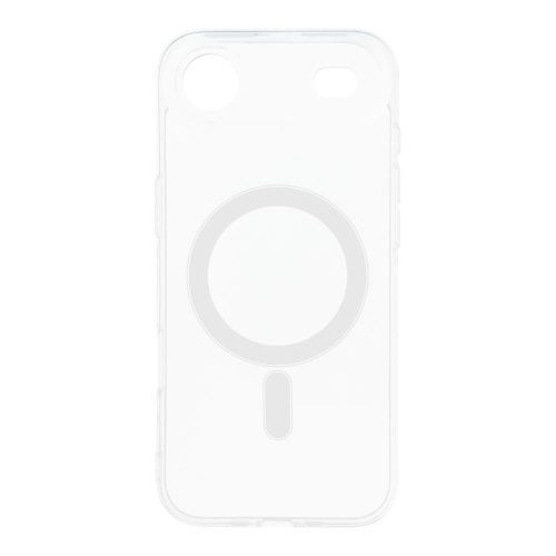 iPhone 17 Air (6.5") szilikon tok, átlátszó, 2mm, kamera védelemmel, Clear MagSafe
