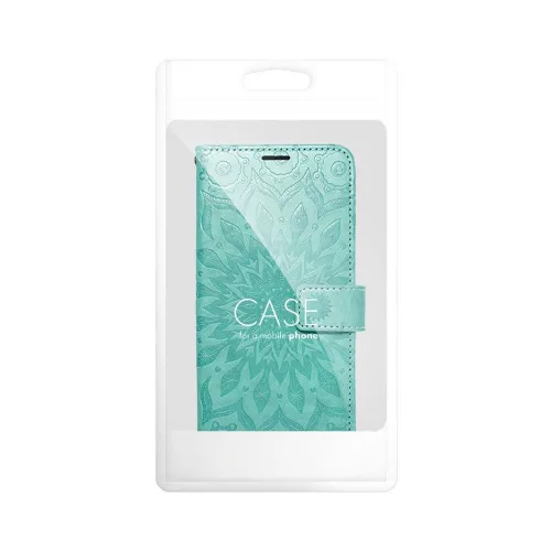 Xiaomi Redmi A5 (173,3x79,4x8,26) telefon tok, könyvtok, oldalra nyíló tok, mágnesesen záródó, zöld, mandala, Mezzo