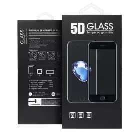   Honor 400 Lite előlapi üvegfólia, edzett, hajlított, fekete keret, 9H, 5D Full Glue