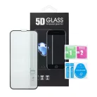 Xiaomi Redmi Note 14S előlapi üvegfólia, edzett, fekete keret, 9H, 5D Full Glue