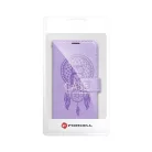 Samsung Galaxy S25 FE telefon tok, könyvtok, oldalra nyíló tok, mágnesesen záródó, lila, dreamcatcher, SM-S731, Mezzo