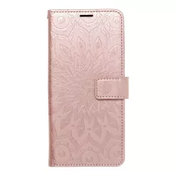   Samsung Galaxy S26 telefon tok, könyvtok, oldalra nyíló tok, mágnesesen záródó, rose gold, mandala, SM-S941, Mezzo