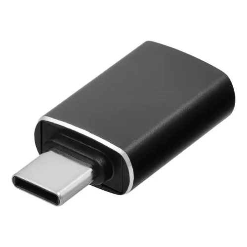 Type-C - USB-A 3.0 OTG adapter, fekete, BlueStar 