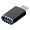 Type-C - USB-A 3.0 OTG adapter, fekete, BlueStar 