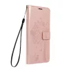 Samsung Galaxy A37 / A36 / A56 telefon tok, könyvtok, oldalra nyíló tok, mágnesesen záródó, rose gold, tree, SM-A376, SM-A366, SM-A566, Mezzo