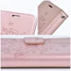 Samsung Galaxy A37 / A36 / A56 telefon tok, könyvtok, oldalra nyíló tok, mágnesesen záródó, rose gold, tree, SM-A376, SM-A366, SM-A566, Mezzo