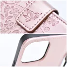 Samsung Galaxy A37 / A36 / A56 telefon tok, könyvtok, oldalra nyíló tok, mágnesesen záródó, rose gold, tree, SM-A376, SM-A366, SM-A566, Mezzo