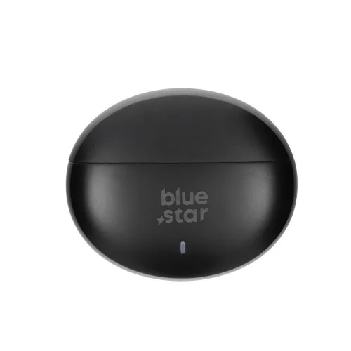 Stereo bluetooth headset vezeték nélküli töltőtokkal, TWS, zajszűrés ANC + ENC, BT6.0, fekete, BlueStar Zen TX5