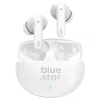 Stereo bluetooth headset vezeték nélküli töltőtokkal, TWS, zajszűrés ANC + ENC, BT6.0, fehér, BlueStar Zen TX5
