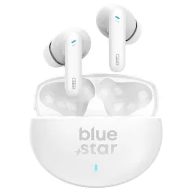   Stereo bluetooth headset vezeték nélküli töltőtokkal, TWS, zajszűrés ANC + ENC, BT6.0, fehér, BlueStar Zen TX5