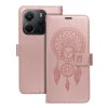 Xiaomi Redmi Note 15 4G/5G telefon tok, könyvtok, oldalra nyíló tok, mágnesesen záródó, rose gold, dreamcatcher, Mezzo