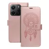 Xiaomi Redmi Note 15 Pro 5G telefon tok, könyvtok, oldalra nyíló tok, mágnesesen záródó, rose gold, dreamcatcher, Mezzo