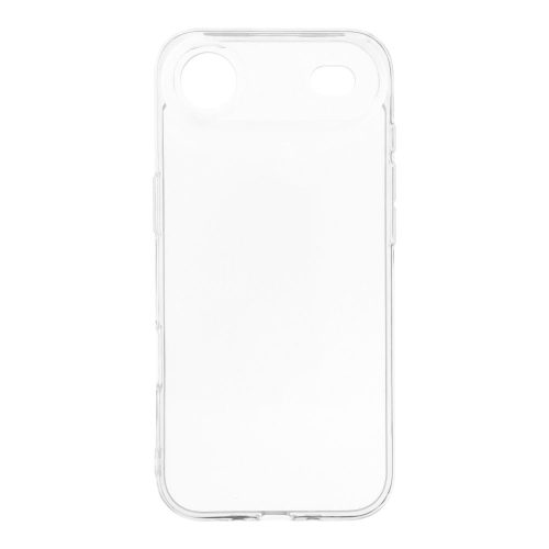 iPhone 17 (6.3") szilikon tok, átlátszó, 2mm, kamera védelemmel, Clear