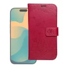Samsung Galaxy A27 telefon tok, könyvtok, oldalra nyíló tok, mágnesesen záródó, sötét magenta, cats, SM-A276, Mezzo