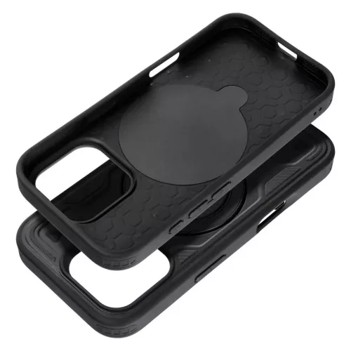 iPhone 17 Pro Max / 18 Pro Max (6,9") ütésálló hátlap tok, TPU / PC, kamera védelem, kitámasztható, fekete, Frost Armor 
