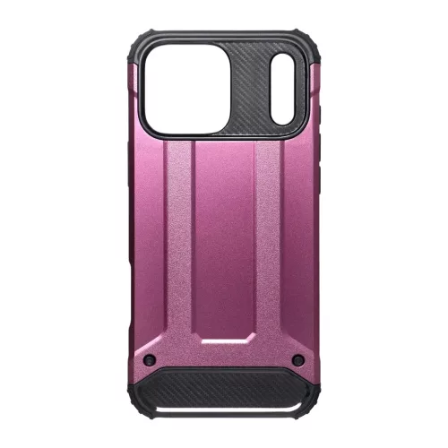 iPhone 17 Pro / 18 Pro (6,5") ütésálló hátlap tok, cseresznye, Armor